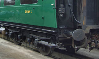 Underframe detail of Bulleid Open Third No S1464S - 28 March 2009 - Richard Salmon