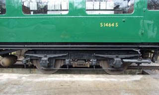 Underframe detail of Bulleid Open Third No S1464S - 28 March 2009 - Richard Salmon