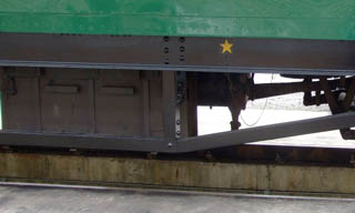 Underframe detail of Bulleid Open Third No S1464S - 28 March 2009 - Richard Salmon