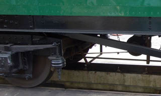 Underframe detail of Bulleid Open Third No S1464S - 28 March 2009 - Richard Salmon