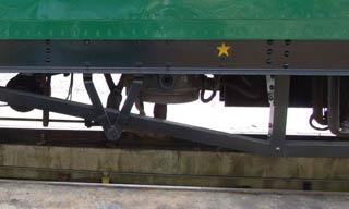 Underframe detail of Bulleid Open Third No S1464S - 28 March 2009 - Richard Salmon